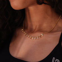 Load image into Gallery viewer, Multicolor Stones Dangle Necklace