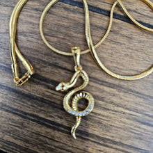 Load image into Gallery viewer, Gold Snake Necklace