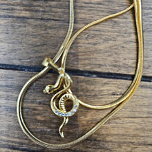 Load image into Gallery viewer, Gold Snake Necklace