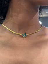 Load image into Gallery viewer, Gold Butterfly Choker Necklace