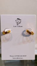 Load image into Gallery viewer, Gold Ashley Hoop Huggie Earrings