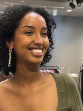 Load image into Gallery viewer, Gold Issa Chain Link Dangle Drop Earrings