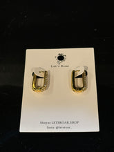 Load image into Gallery viewer, Gold Geena Diamond Huggie Hoop Earrings