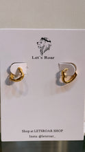 Load image into Gallery viewer, Charmee Heart Hoop Huggie Earrings