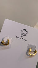 Load image into Gallery viewer, Charmee Heart Hoop Huggie Earrings