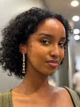 Load image into Gallery viewer, Gold Issa Chain Link Dangle Drop Earrings