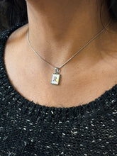 Load image into Gallery viewer, Square Initial/Letter Necklace