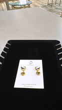 Load image into Gallery viewer, Gold Heart Drop Dangle Earrings