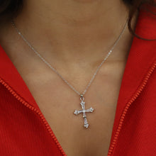 Load image into Gallery viewer, Rubina Silver Cross Necklace