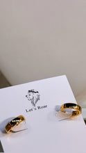 Load image into Gallery viewer, Gold Ashley Hoop Huggie Earrings