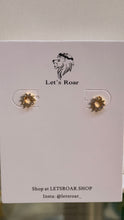 Load image into Gallery viewer, Gold Abby Sunburst Stud Earrings