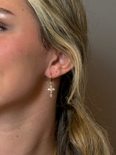 Load image into Gallery viewer, Cross Drop Earrings