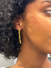 Load image into Gallery viewer, Gold Erika Diamond Dangle Drop Earrings