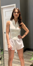 Load image into Gallery viewer, White Sleeveless Crop Vest