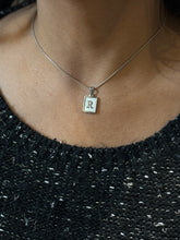 Load image into Gallery viewer, Square Initial/Letter Necklace