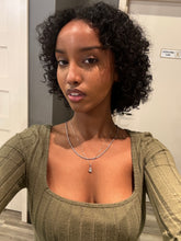 Load image into Gallery viewer, Pear Diamond Solitaire Necklace