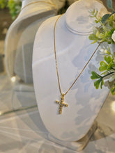 Load image into Gallery viewer, Cross Moissanite Necklace