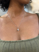 Load image into Gallery viewer, Pear Diamond Solitaire Necklace