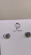 Load image into Gallery viewer, Silver Rosee Stud Earrings
