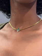 Load image into Gallery viewer, Gold Butterfly Choker Necklace