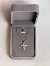 Load image into Gallery viewer, Cross Moissanite Necklace