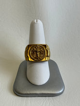 Load image into Gallery viewer, Gold Wide Cross Ring