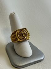Load image into Gallery viewer, Gold Wide Cross Ring