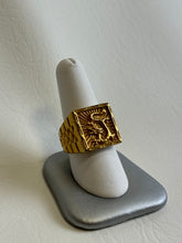 Load image into Gallery viewer, Wide Gold Dragon Ring