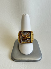 Load image into Gallery viewer, Silver and Gold Eagle Ring