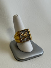 Load image into Gallery viewer, Silver and Gold Eagle Ring