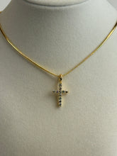 Load image into Gallery viewer, Gold Diamond Cross Necklaces