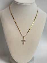 Load image into Gallery viewer, Gold Diamond Cross Necklaces