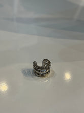 Load image into Gallery viewer, Tri Layer Diamond Ear Cuff