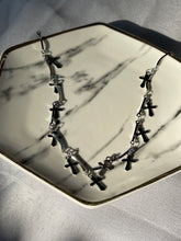 Load image into Gallery viewer, Silver Dangle Cross Necklace