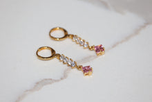 Load image into Gallery viewer, Pink Drop Earrings