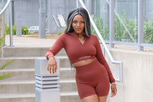 Load image into Gallery viewer, Brown Long Sleeve Top