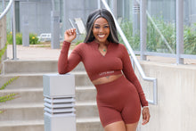 Load image into Gallery viewer, Brown Long Sleeve Top