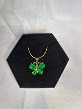 Load image into Gallery viewer, Green Butterfly Jade Necklace