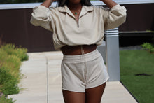 Load image into Gallery viewer, Beige Crop Sweater