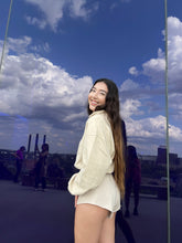 Load image into Gallery viewer, Beige Crop Sweater