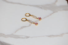 Load image into Gallery viewer, Pink Drop Earrings