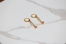 Load image into Gallery viewer, Pink Drop Earrings