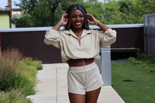 Load image into Gallery viewer, Beige Crop Sweater