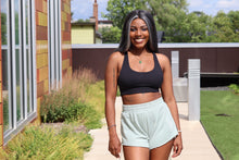 Load image into Gallery viewer, Black Cross Bra