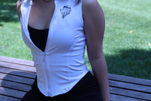 Load image into Gallery viewer, White Sleeveless Crop Vest
