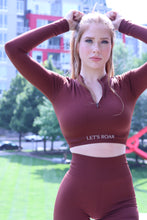 Load image into Gallery viewer, Brown Long Sleeve Top