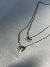 Load image into Gallery viewer, Silver Layered Butterfly Necklace