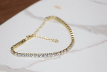 Load image into Gallery viewer, Gold Tennis Anklet