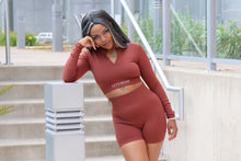 Load image into Gallery viewer, Brown Long Sleeve Top