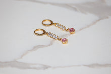 Load image into Gallery viewer, Pink Drop Earrings